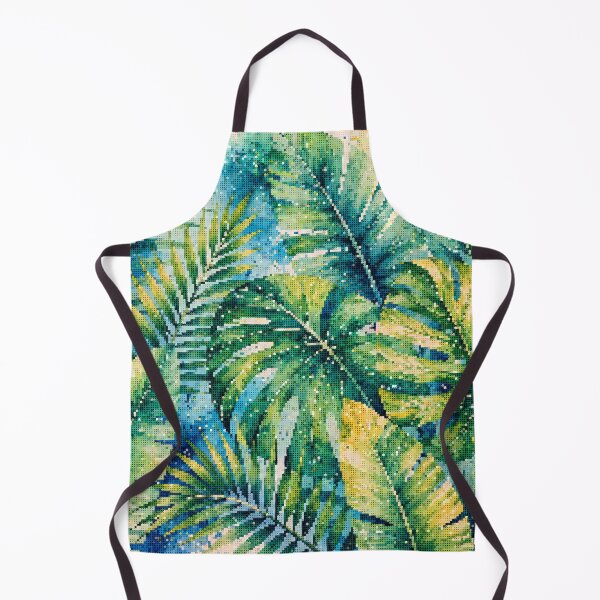 Item preview, Lush Tropical Leaves Geometric Style Botanical Art designed and sold by A-C-G.