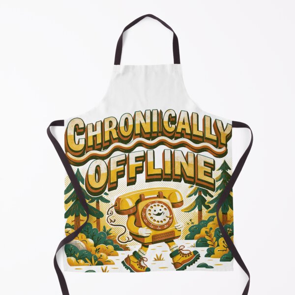 Item preview, Chronically Offline Nature Club Retro Graphic designed and sold by dragonwolfpack.