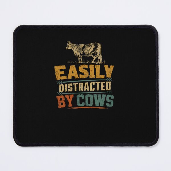 Item preview, Easily Distracted By Cows Cow Lover Farmer Cattle Enthusiast designed and sold by RetroMini2026.