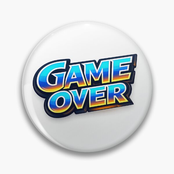 Item preview, game over designed and sold by Black-White-art.