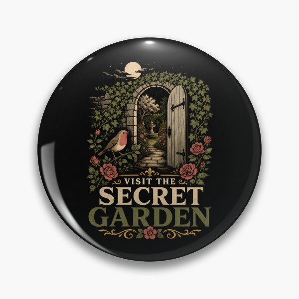 Item preview, Visit The Secret Garden Arched Doorway Fountain Vintage Poster designed and sold by Fenay Designs.