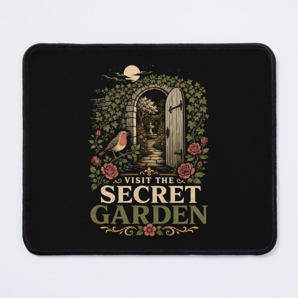 Item preview, Visit The Secret Garden Arched Doorway Fountain Vintage Poster designed and sold by Fenay Designs.