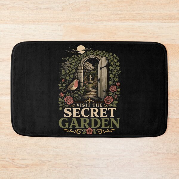 Item preview, Visit The Secret Garden Arched Doorway Fountain Vintage Poster designed and sold by Fenay Designs.