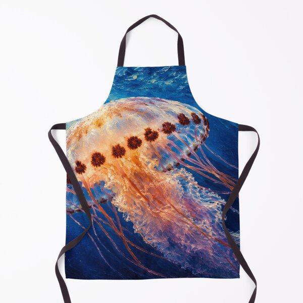 Item preview, Luminous Drift – Glowing Jellyfish Oil Painting designed and sold by Kimberly Palmer.