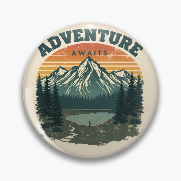 Item preview, Adventure Awaits Vintage Mountain Camping Retro Nature T-Shirt designed and sold by Digital_products_0111.