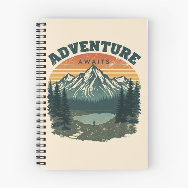 Item preview, Adventure Awaits Vintage Mountain Camping Retro Nature T-Shirt designed and sold by Digital_products_0111.