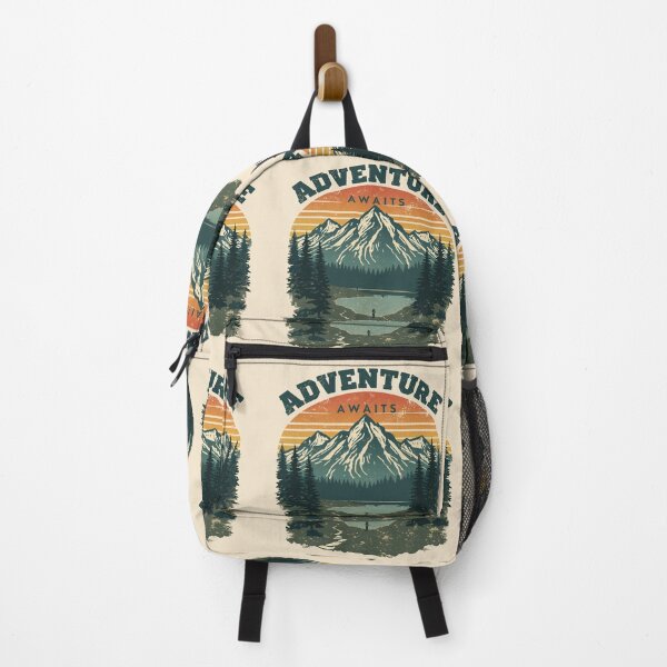 Item preview, Adventure Awaits Vintage Mountain Camping Retro Nature T-Shirt designed and sold by Digital_products_0111.