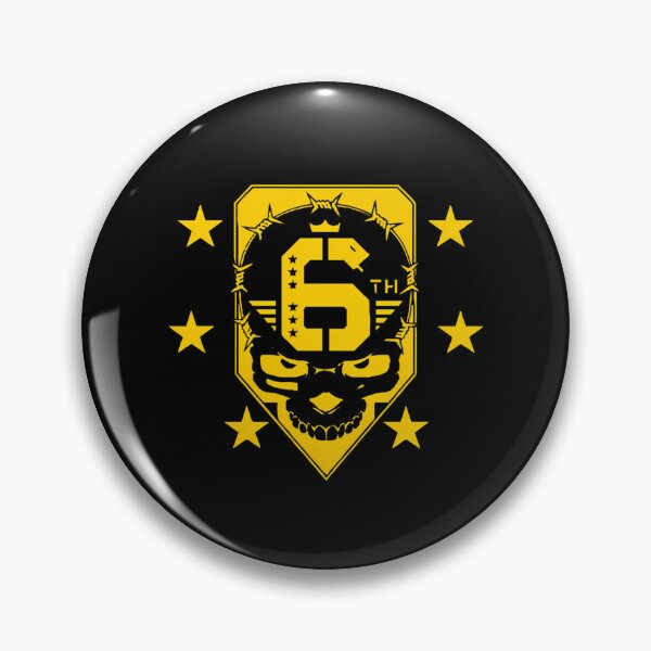 Item preview, Tactical Military Crest Number 6 and Skull Badge designed and sold by Mojben.