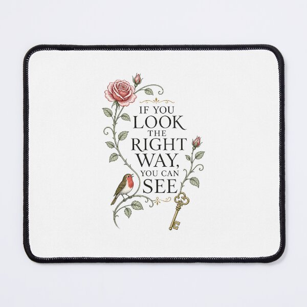 Item preview, The Secret Garden If You Look The Right Way Quote Rose Key designed and sold by Fenay Designs.