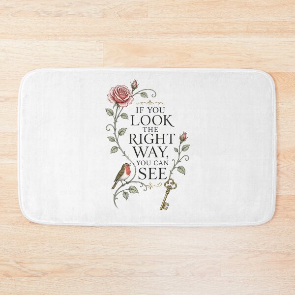 Item preview, The Secret Garden If You Look The Right Way Quote Rose Key designed and sold by Fenay Designs.