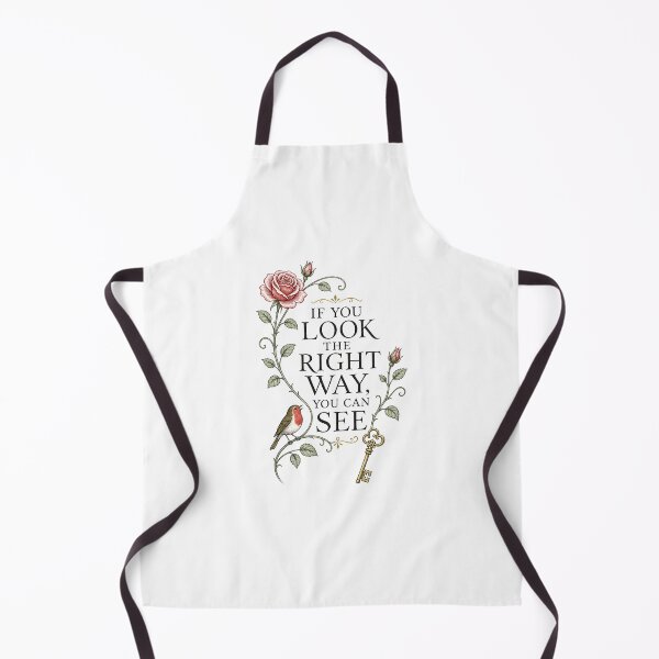 Item preview, The Secret Garden If You Look The Right Way Quote Rose Key designed and sold by Fenay Designs.