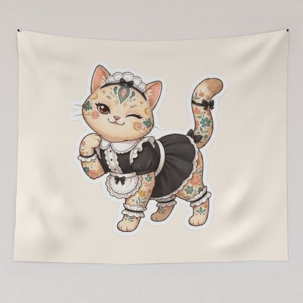 Item preview, Kawaii Maid Cat designed and sold by Iampoji.