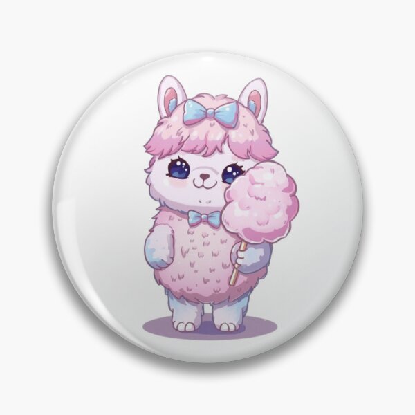 Item preview, Cute Cotton Candy Alpaca Kawaii Sticker | Pastel Alpaca Gift designed and sold by Stylestickers55.