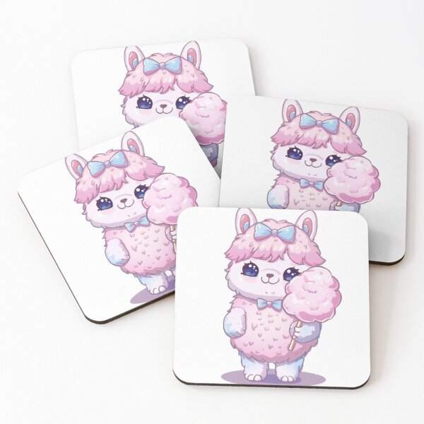 Item preview, Cute Cotton Candy Alpaca Kawaii Sticker | Pastel Alpaca Gift designed and sold by Stylestickers55.