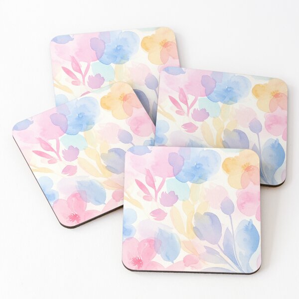 Item preview, Soft Gentle Pastel Watercolor Floral Layers designed and sold by AnimaliaStar.