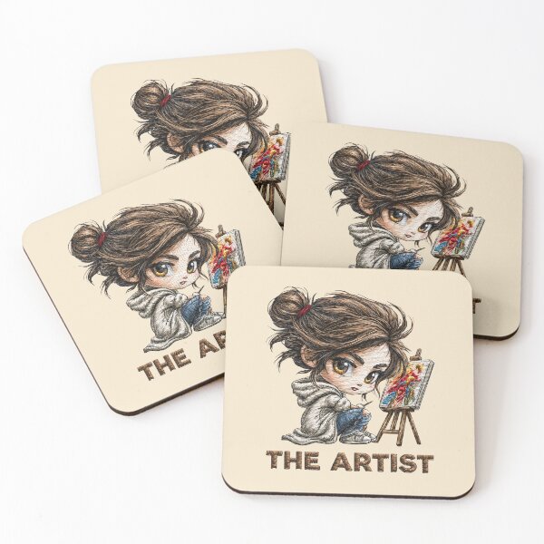 Item preview, Cute Little Artist Painting Masterpiece  designed and sold by MegaNovaArt.
