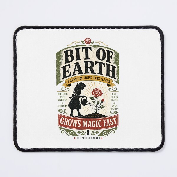 Item preview, Bit of Earth Premium Hope Fertilizer The Secret Garden Vintage Label designed and sold by Fenay Designs.