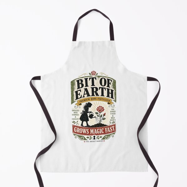 Item preview, Bit of Earth Premium Hope Fertilizer The Secret Garden Vintage Label designed and sold by Fenay Designs.