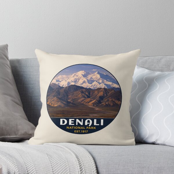 Item preview, Denali National Park Retro Mountain Wilderness designed and sold by Gideon Emmerich.