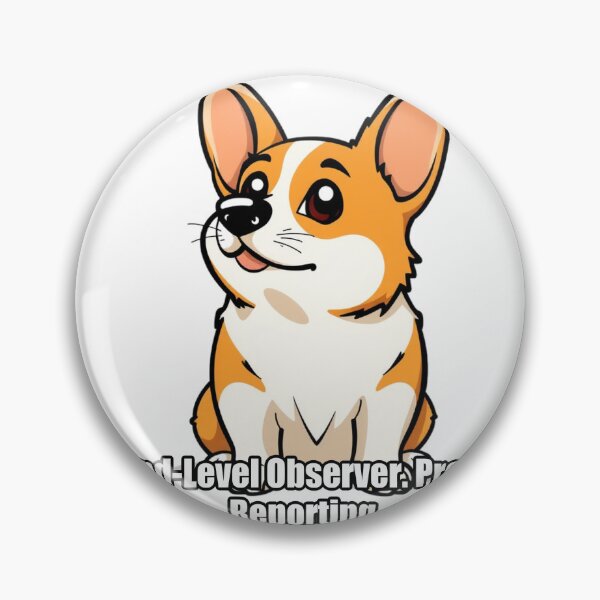 Item preview, Corgi - Ground Level Observer Premium Reporting - Funny Corgi Gift designed and sold by pawdrops.