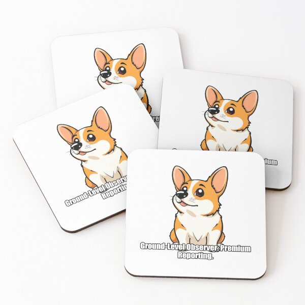 Item preview, Corgi - Ground Level Observer Premium Reporting - Funny Corgi Gift designed and sold by pawdrops.