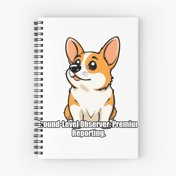 Item preview, Corgi - Ground Level Observer Premium Reporting - Funny Corgi Gift designed and sold by pawdrops.