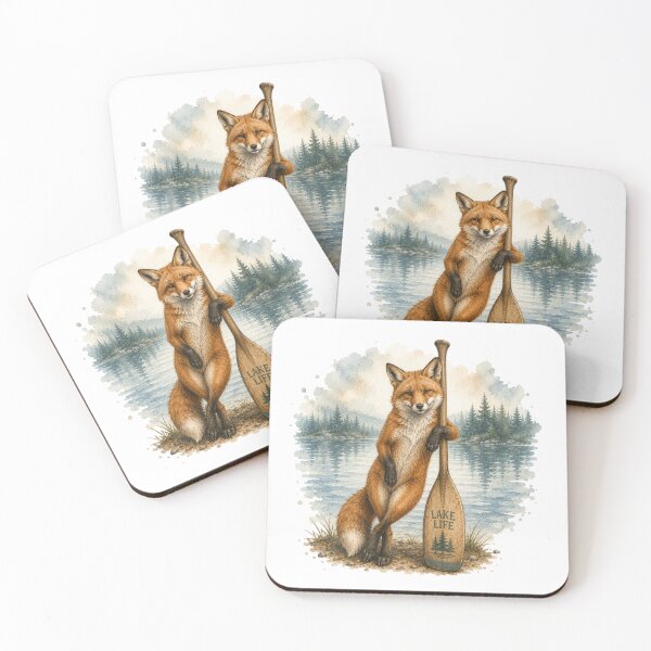 Item preview, Lake Life Fox In Rowboat Summer Water Adventure designed and sold by AQUILAKREO.
