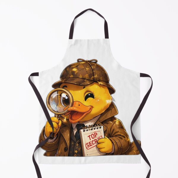 Item preview, Cute Detective Duck with Magnifying Glass designed and sold by DailyDoodlesBySumbul.