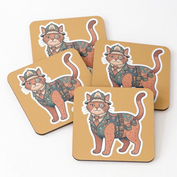 Item preview, Steampunk Cat Sticker designed and sold by Iampoji.