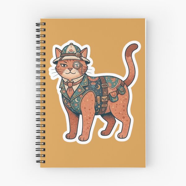 Item preview, Steampunk Cat Sticker designed and sold by Iampoji.