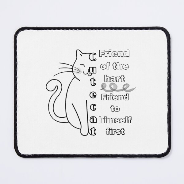 Item preview, Cute Cat Minimalist Line Art Quote designed and sold by MennaAllah12.