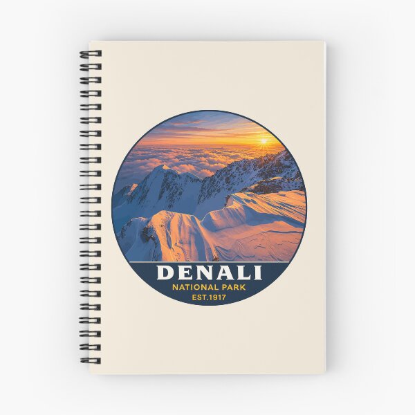 Item preview, Denali National Park Retro Mountain Wilderness designed and sold by Gideon Emmerich.