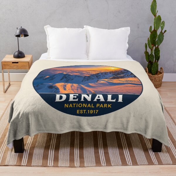 Item preview, Denali National Park Retro Mountain Wilderness designed and sold by Gideon Emmerich.