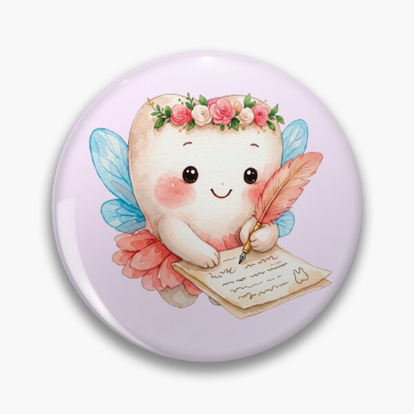 Item preview, Cute Tooth Fairy Writing a Letter | Watercolor Fairy Tooth designed and sold by Mommy-Smile.
