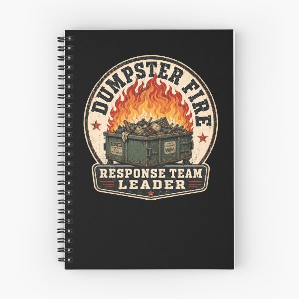 Item preview, Dumpster Fire Response Team Leader Sarcastic Manager Humor designed and sold by RetroMini2026.
