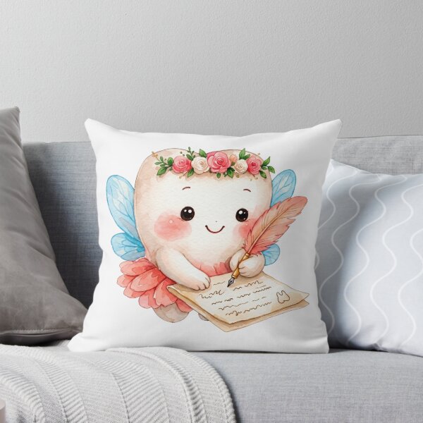 Item preview, Cute Tooth Fairy Writing a Letter | Watercolor Fairy Tooth designed and sold by Mommy-Smile.