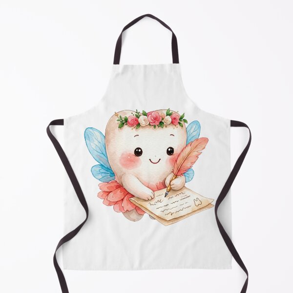 Item preview, Cute Tooth Fairy Writing a Letter | Watercolor Fairy Tooth designed and sold by Mommy-Smile.