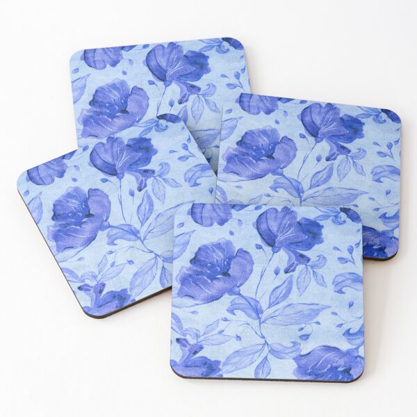 Item preview, Blue Lovers Floral Abstract Pattern designed and sold by AnimaliaStar.