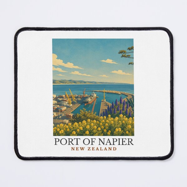 Item preview, Port of Napier - New Zealand designed and sold by GoodOldVintage.