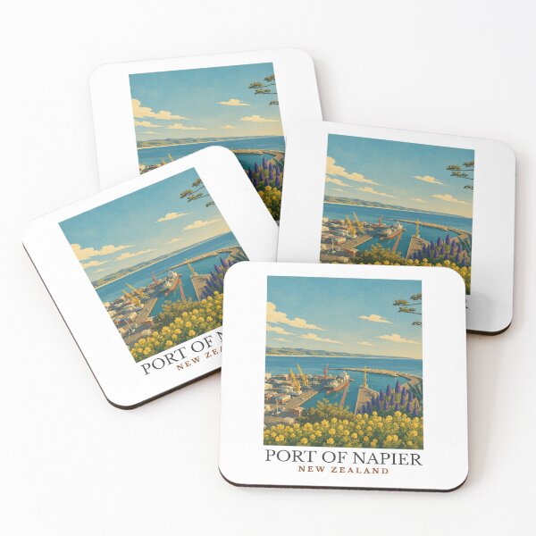 Item preview, Port of Napier - New Zealand designed and sold by GoodOldVintage.