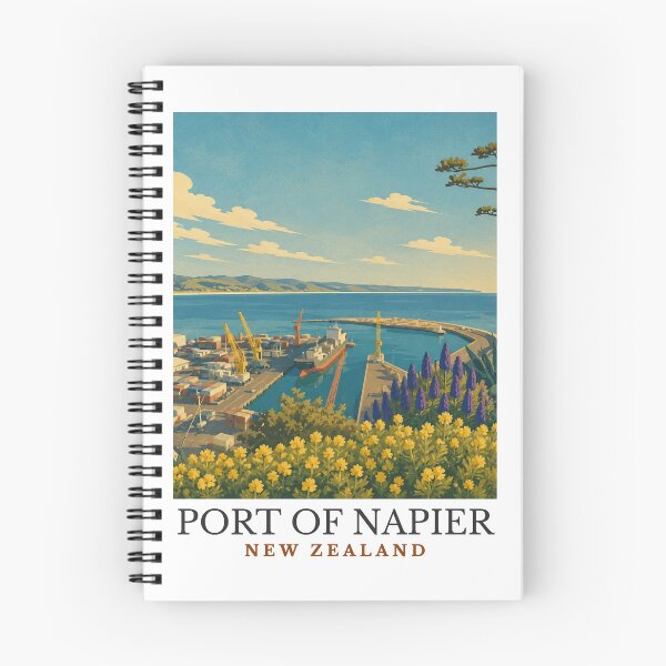 Item preview, Port of Napier - New Zealand designed and sold by GoodOldVintage.