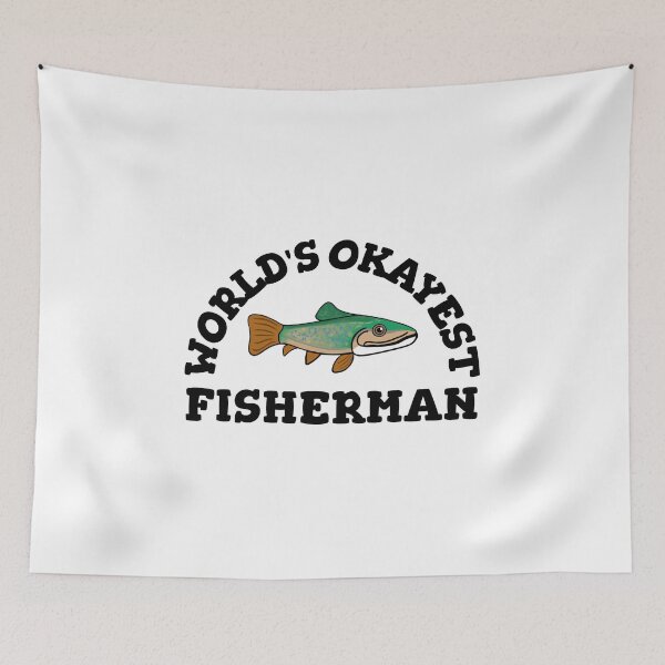 Item preview, Funny World's Okayest Fisherman designed and sold by Sartoris Art.
