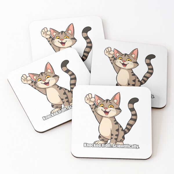 Item preview, Tabby Cat - Knocked It Off Scientifically - Funny Tabby Cat Gift designed and sold by pawdrops.