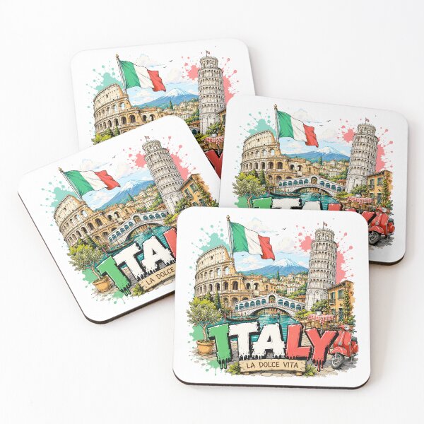 Item preview, Italy Urban Graffiti Travel Vintage Design designed and sold by EdwinkOne.