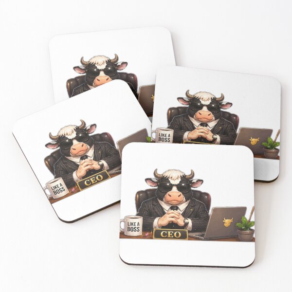 Item preview, Boss CEO Bull Working in Office designed and sold by DailyDoodlesBySumbul.