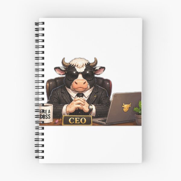 Item preview, Boss CEO Bull Working in Office designed and sold by DailyDoodlesBySumbul.