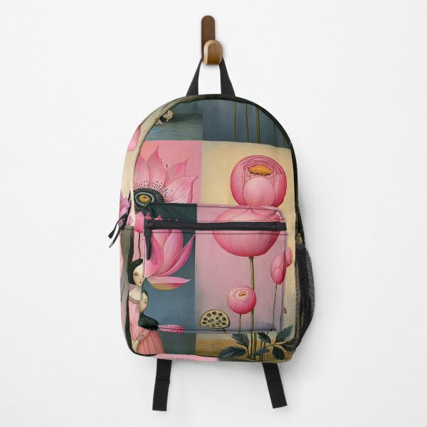 Item preview, Whimsical Pink Botanical Collection — Vintage Folk Art Flowers designed and sold by Creative Nook.