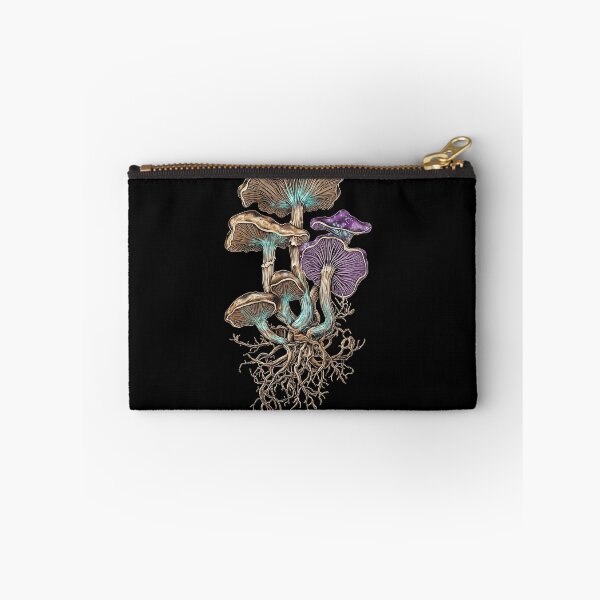 Item preview, Bioluminescent Fungi Dark Botanical Scientific Illustration designed and sold by dragonwolfpack.