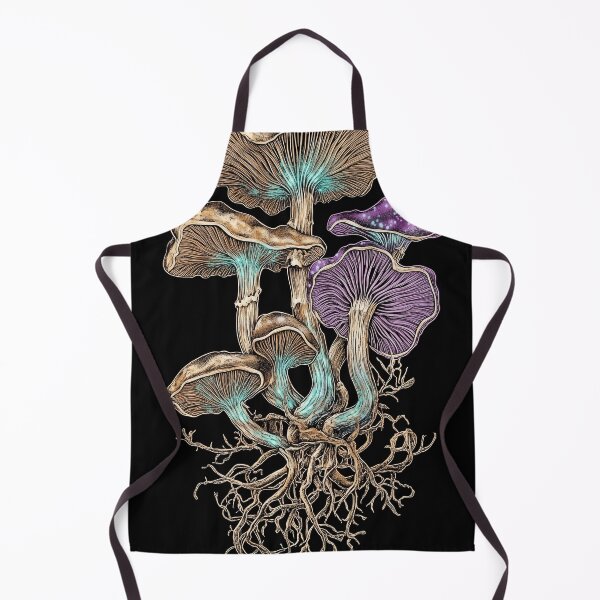 Item preview, Bioluminescent Fungi Dark Botanical Scientific Illustration designed and sold by dragonwolfpack.