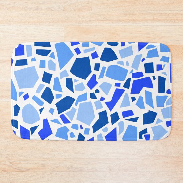Item preview, Blue Terrazzo Pattern | Cobalt Sky Seamless Mosaic Abstract Mediterranean designed and sold by Dino-Lune.